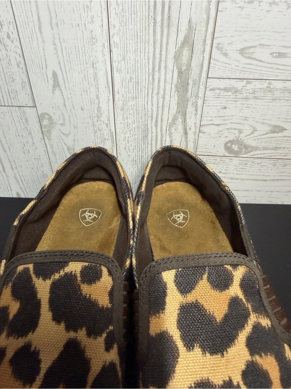 Ariat Leopard Print Slip-On Shoes Women’s US 8B Comfort Casual Sneakers - Picture 3 of 14